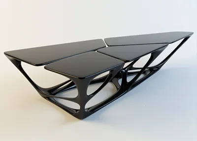 3D 艺术造型茶几 —— 让金属 